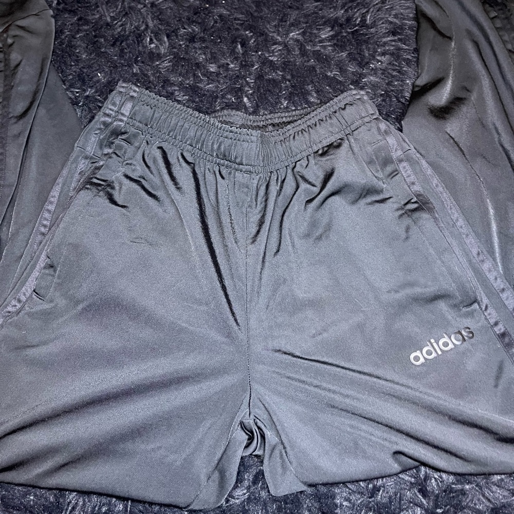 All Black Adidas Track Pants